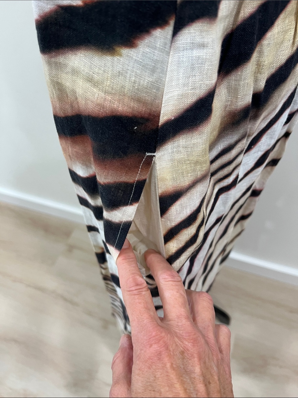 Vitamin A Arden Dress - Shell Stripe Linen - Picture 8 of 15